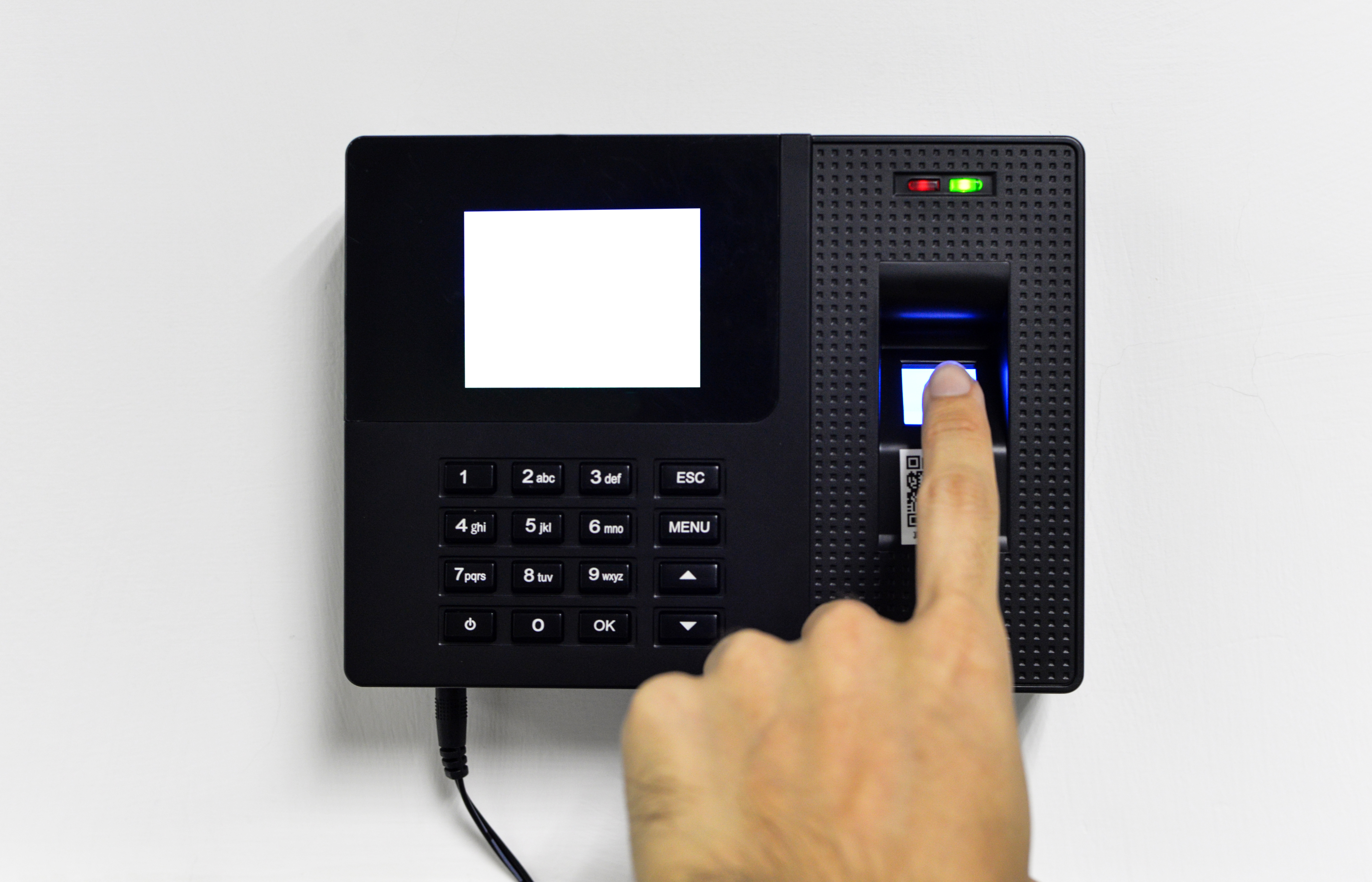 Biometric attendance machine installation